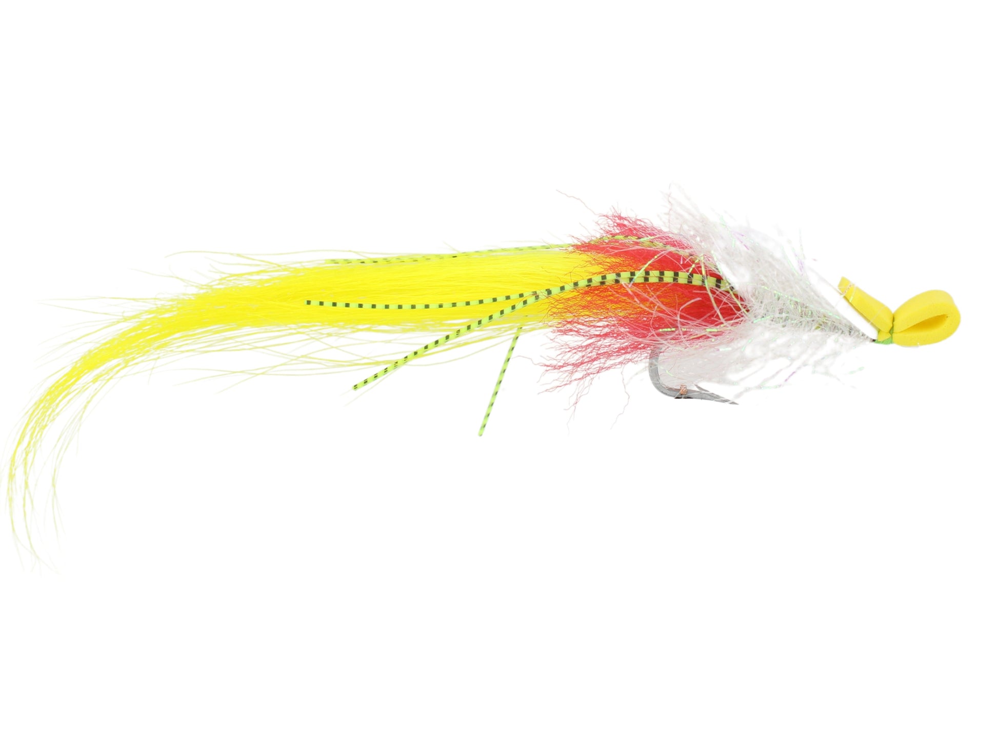 White and Yellow Saltwater EP Foam Fly, size 2/0, Qty. 2-Goodwynn'sGoodwynn's