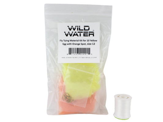 Wild Water Fly Fishing Fly Tying Material Kit, Yellow Egg-Goodwynn's
