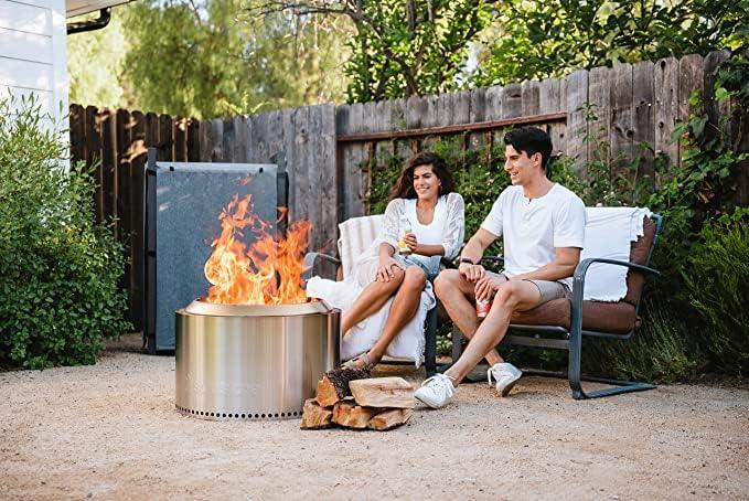 Solo Stove Bundle - Ranger/Bonfire/Yukon/Canyon 2.0 with Stand, Smokeless Fire Pit | Wood Burning Fireplaces with Removable Ash Pan, Portable Outdoor Firepit - Ideal for Camping & Outdoor Spaces, Stainless Steel-Goodwynn'sGoodwynn's