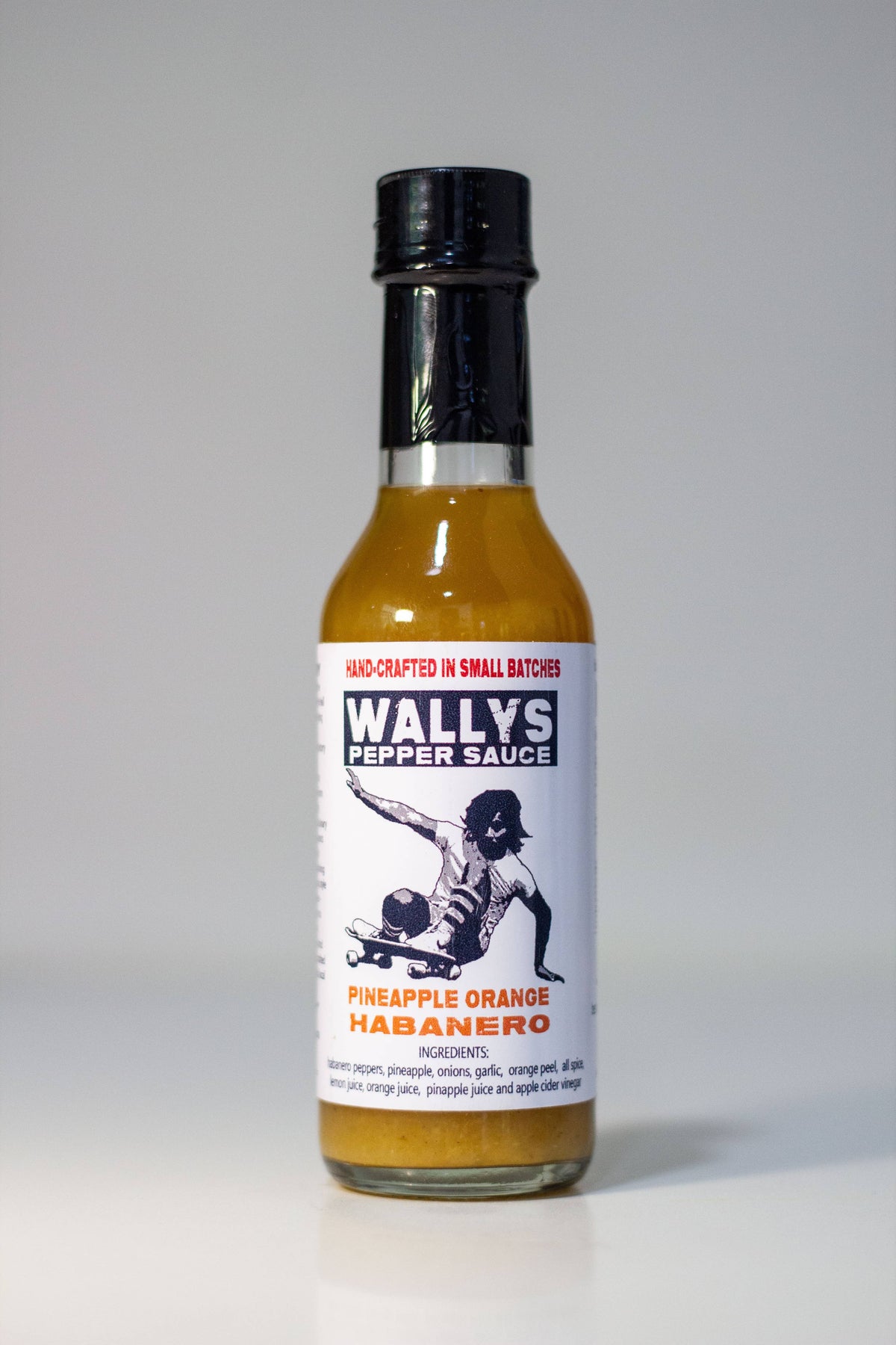Wallys Pepper Sauce LLC - Pineapple Orange Habanero - 5 oz Bottle