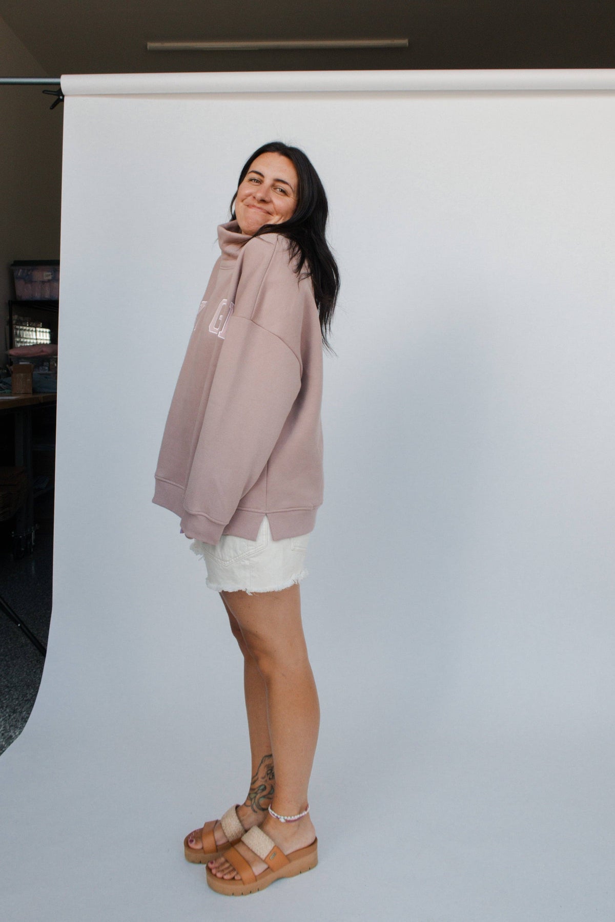 Ski Like a Girl - Like a Girl Mock Neck Fleece Sweater