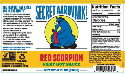 Secret Aardvark Trading Co. - Red Scorpion Fiery Hot Sauce