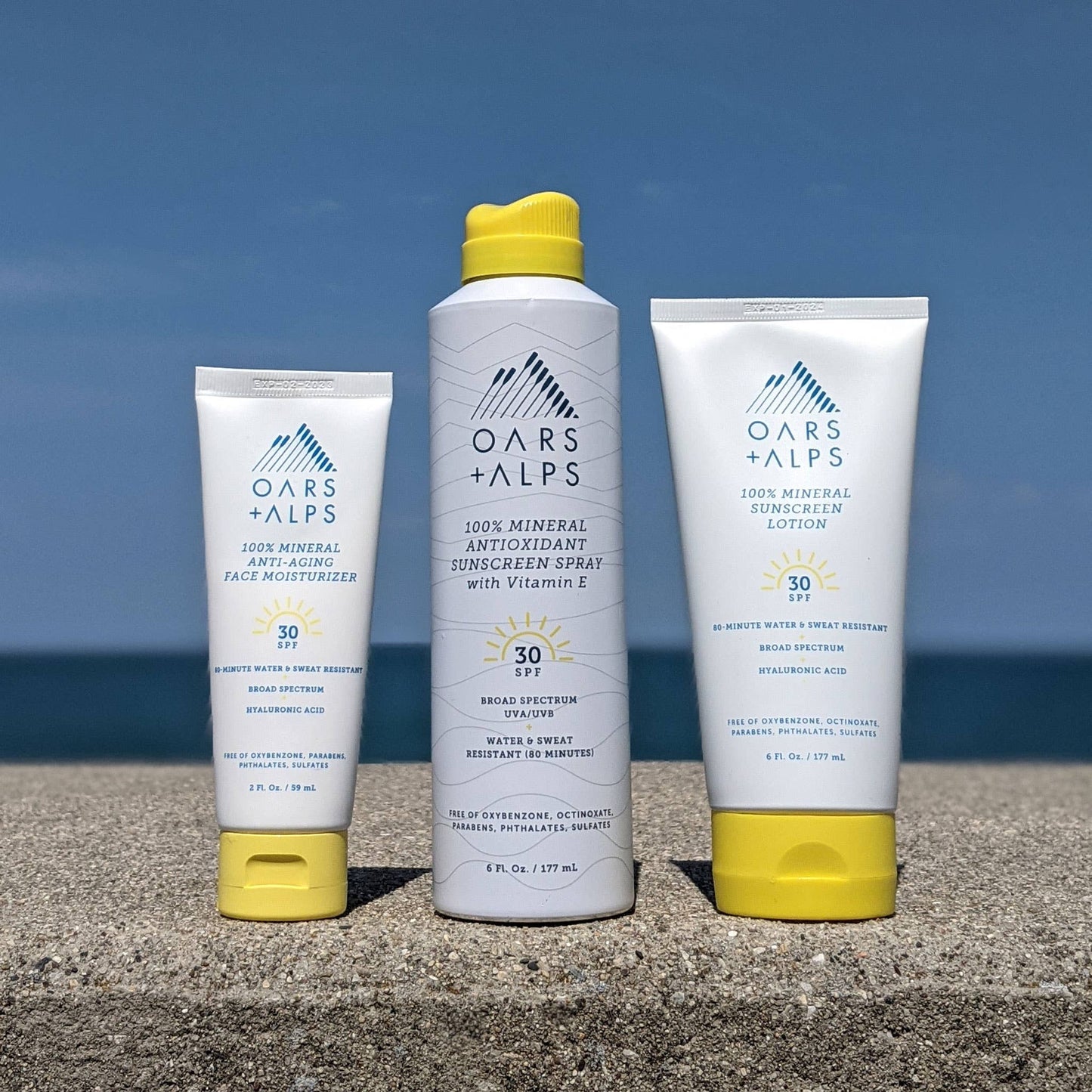 Oars + Alps - 100% Mineral Sunscreen Men's SPF 30 Spray, Shea Butter