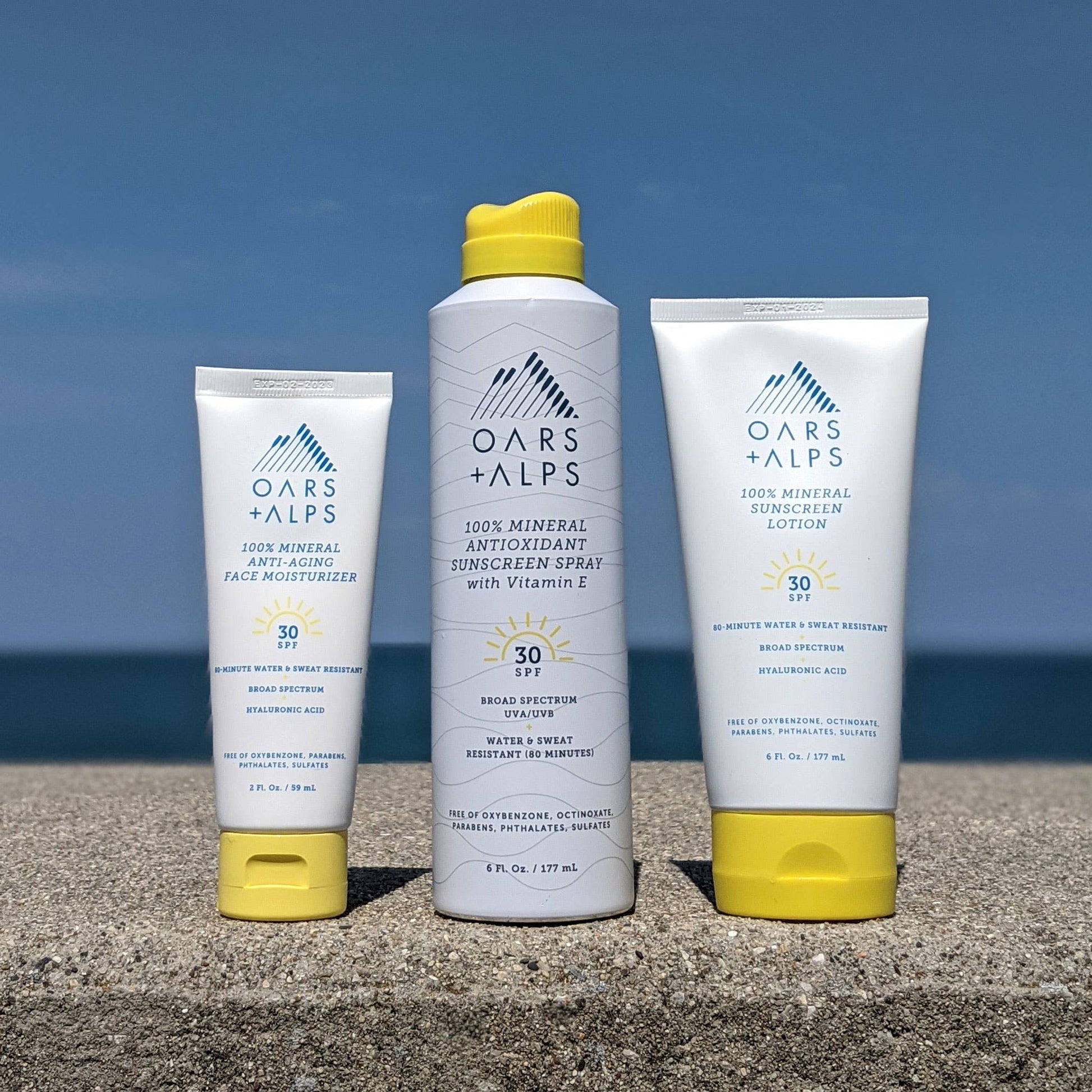 Oars + Alps - 100% Mineral Sunscreen Men's SPF 30 Spray, Shea Butter-Goodwynn'sGoodwynn's