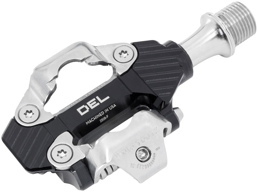 Wolf Tooth DEL Gravel Race Clipless Pedals - Single Sided Clipless Alloy 9/16" BLK Pair Shimano SPD-Goodwynn'sGoodwynn's