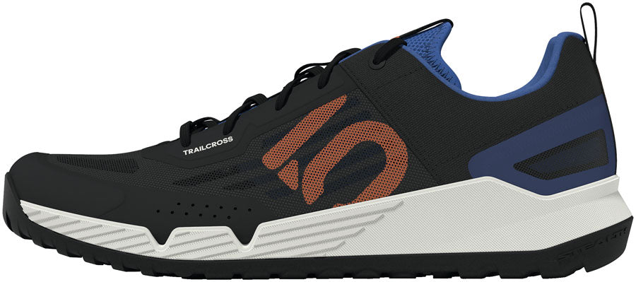 Five Ten Trailcross LT Flat Shoes - Men's Core Black/Pure Orange/Ray Blue 12-Goodwynn'sGoodwynn's