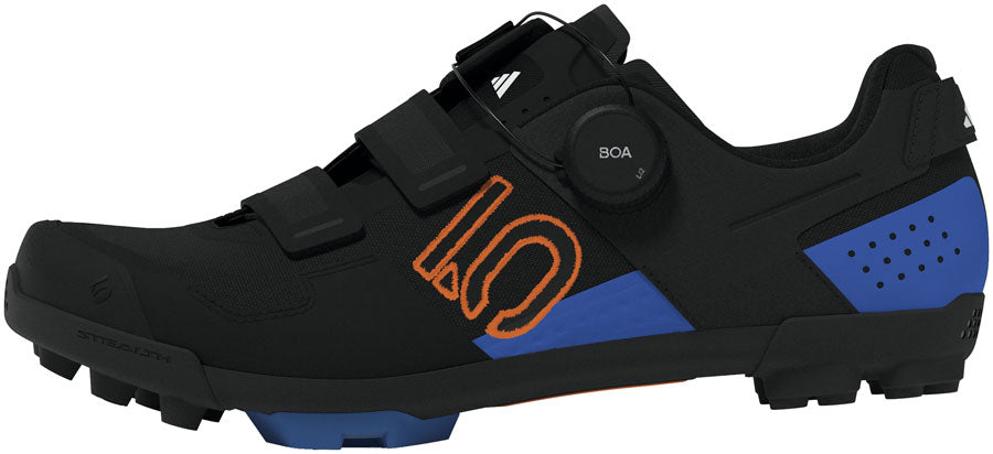 Five Ten Kestrel BOA Mountain Clipless Shoes - Men's Core BLK/Pure Orange/Ray Blue 10-Goodwynn'sGoodwynn's