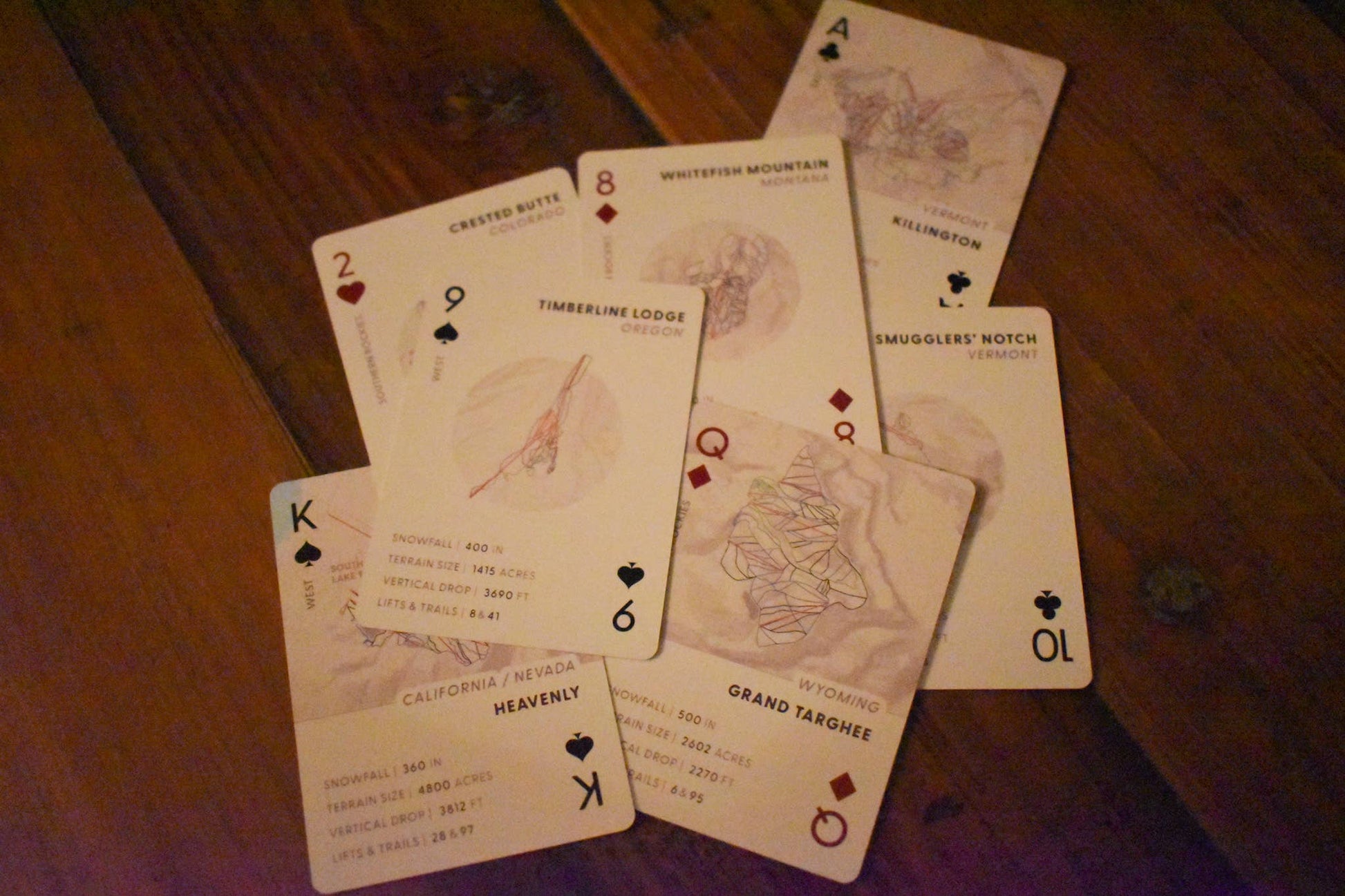 Pine + Ember - Ski the States – Bucket List – Playing Cards-Goodwynn'sGoodwynn's