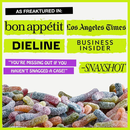 Rotten Candy - Sour Gummy Worms Candy: GF, Prebiotics, Low Sugar