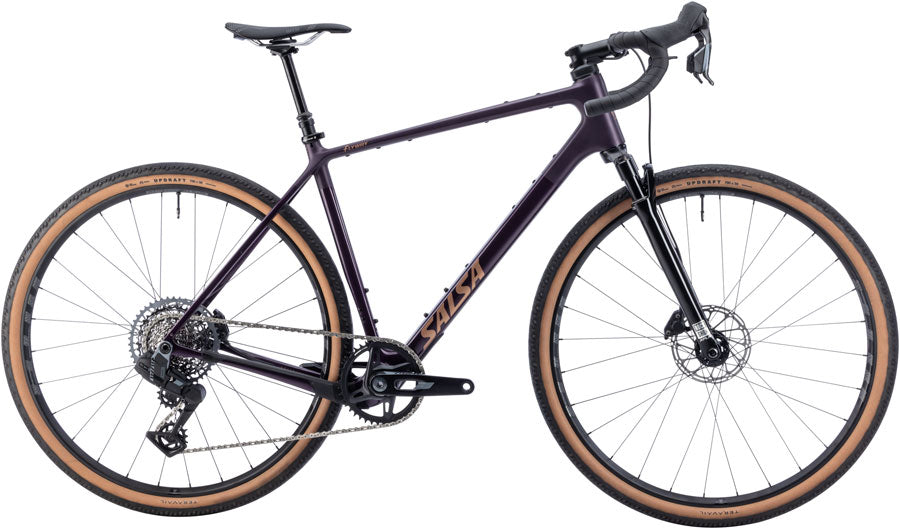 Salsa Flyway C Rival XPLR AXS 13 SUS Bike - 700c Carbon Blackberry X-Small-Goodwynn'sGoodwynn's