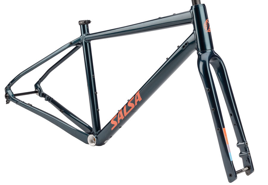 Salsa Journeyer Drop Bar Frameset - Aluminum Midnight Blue 55cm