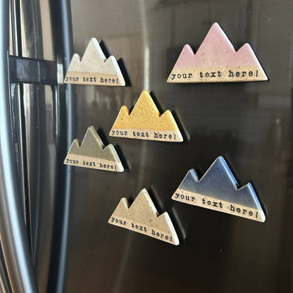 Mountain Bound Pottery - Customizable Mountain Magnet- MADE TO ORDER