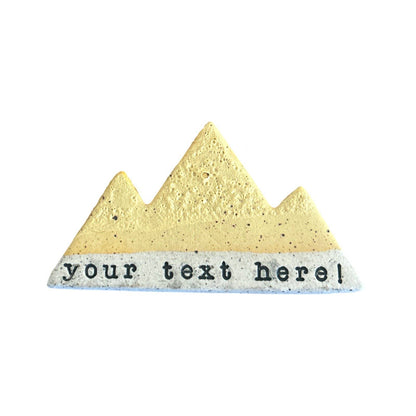 Mountain Bound Pottery - Customizable Mountain Magnet- MADE TO ORDER