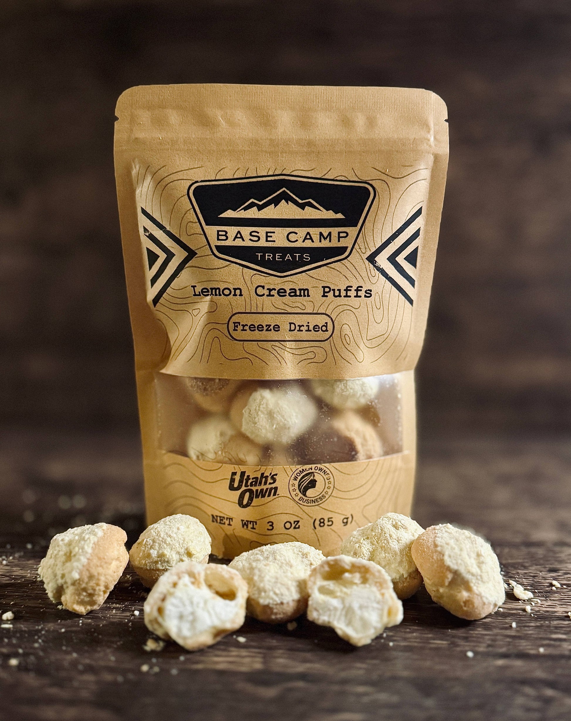 Base Camp Treats - Freeze Dried Lemon Cream Puffs-Goodwynn'sGoodwynn's