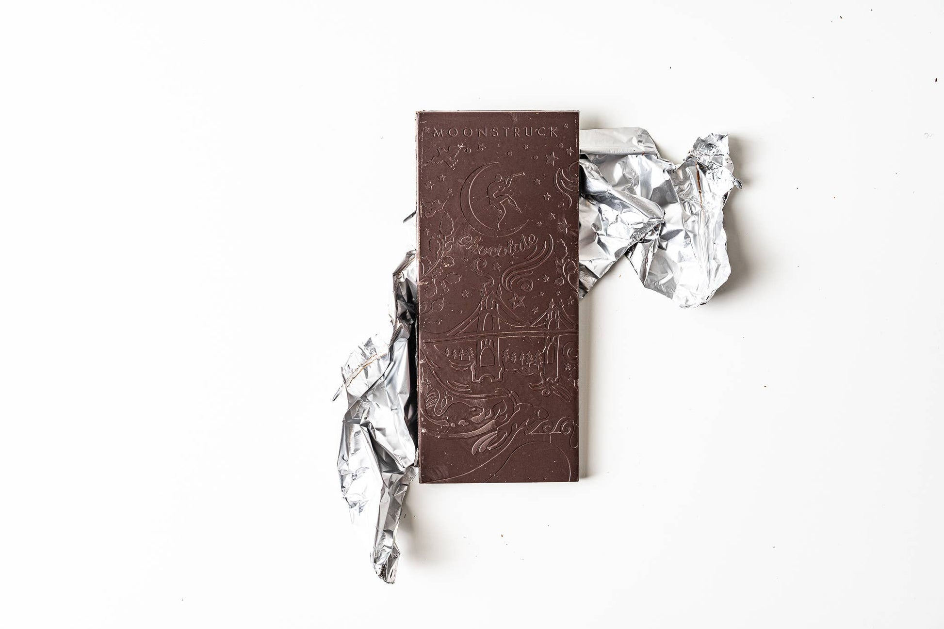 Moonstruck Chocolate Co - Salty Dark Sea Salt Almond Bar-Goodwynn'sGoodwynn's