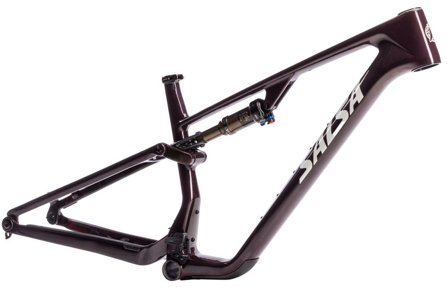 Salsa Spearfish C DLX Bike Frame - 29" Carbon Black/Deep Orchid Carbon Small
