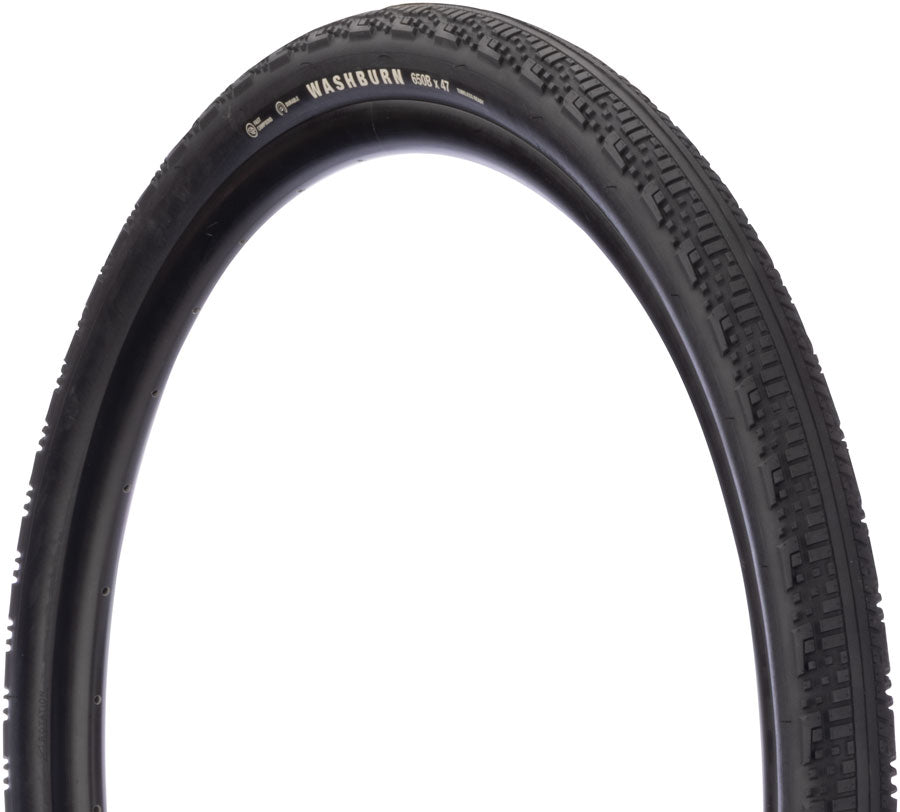 Teravail Washburn Tire - 650 x 47 Tubeless Folding BLK Light Supple Fast Compound