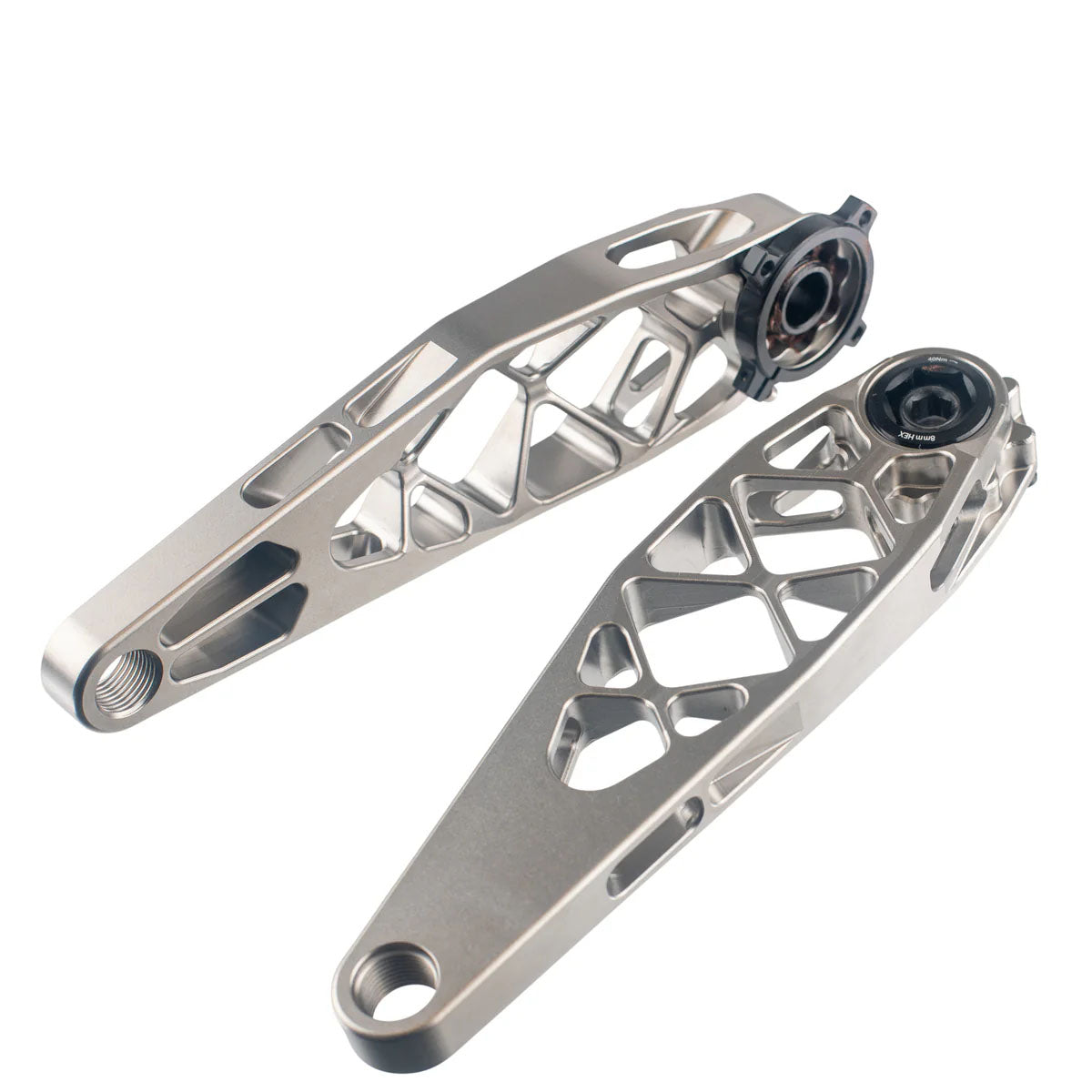 5Dev Titanium Cranks 165mm No Spindle Raw-Goodwynn'sGoodwynn's