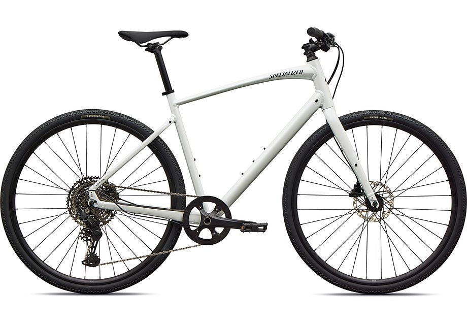 2026 Specialized Sirrus X 3.0 Km Bike Gloss Metallic White Silver / Metallic Deep Marine Frost Reflective M