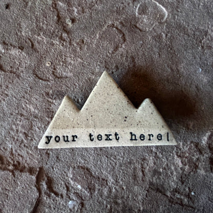 Mountain Bound Pottery - Customizable Mountain Magnet- MADE TO ORDER
