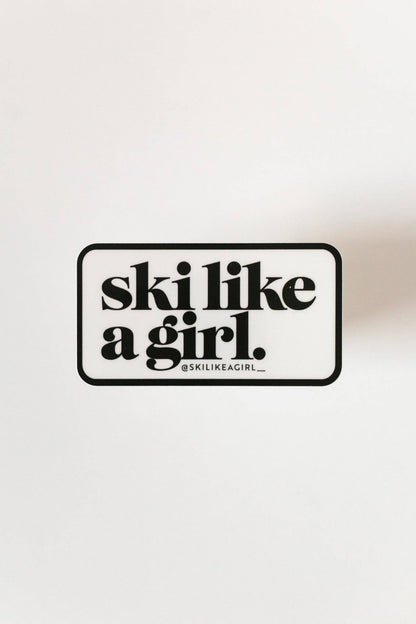 Ski Like a Girl - Ski Like a Girl Patch Sticker