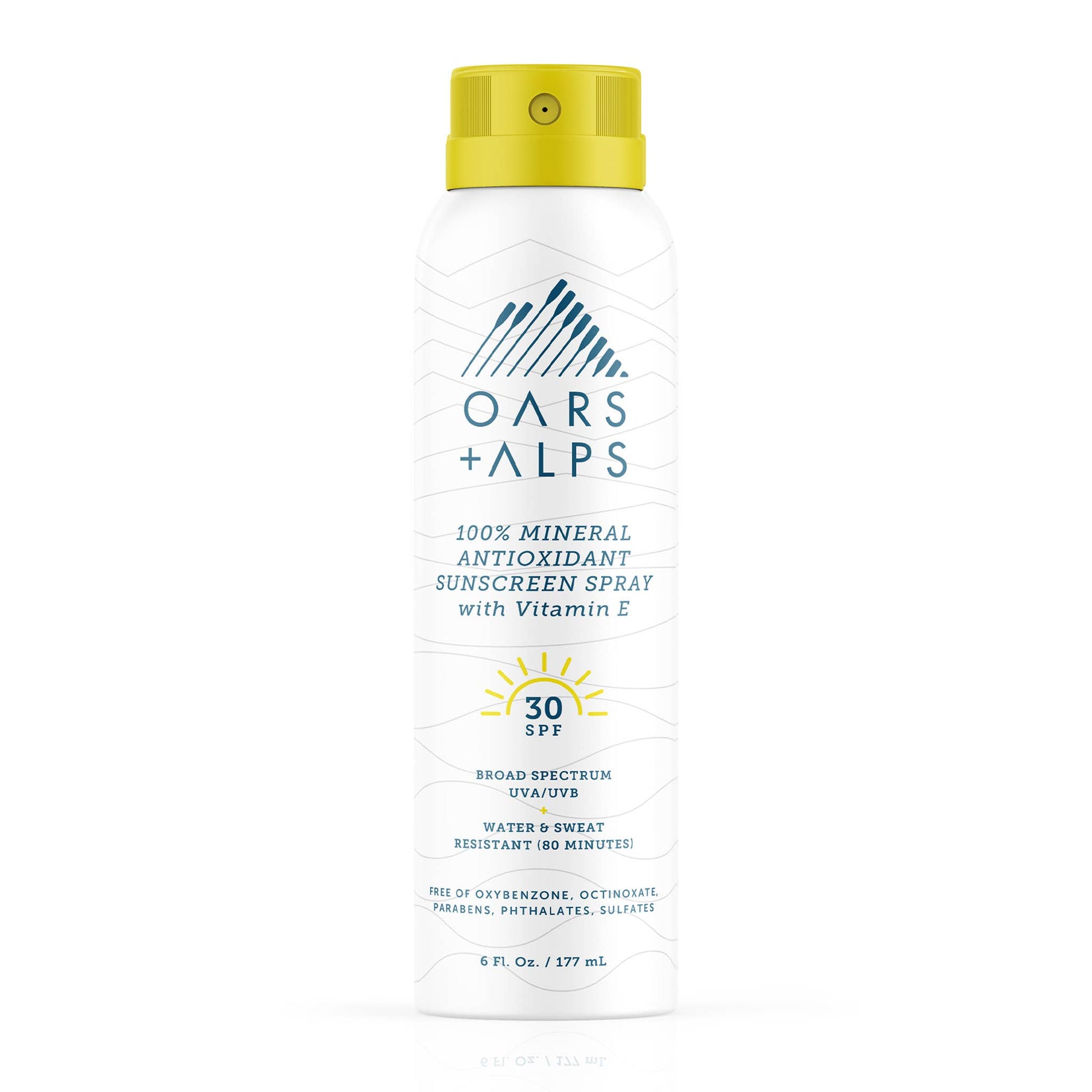 Oars + Alps - 100% Mineral Sunscreen Men's SPF 30 Spray, Shea Butter-Goodwynn'sGoodwynn's