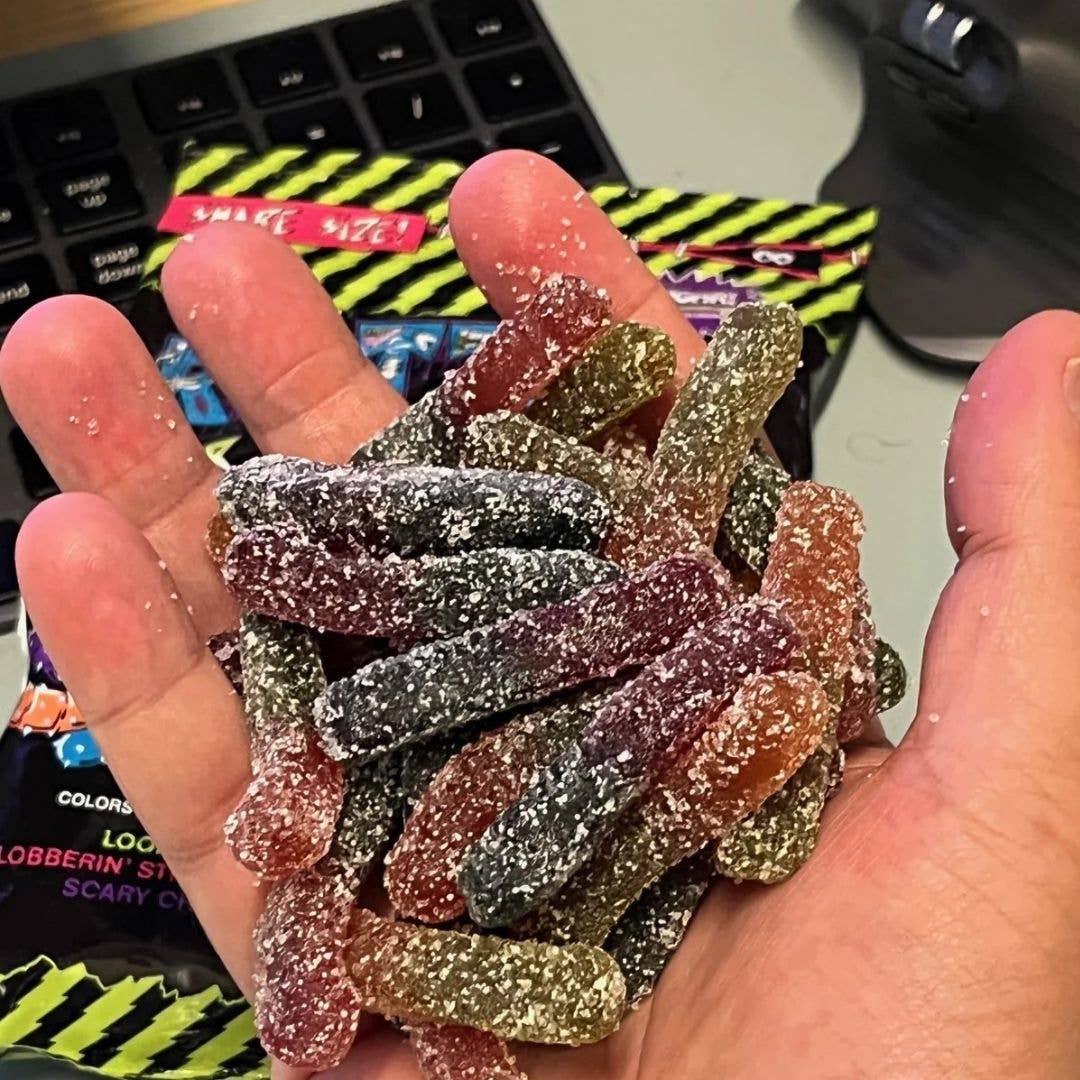 Rotten Candy - Sour Gummy Worms Candy: GF, Prebiotics, Low Sugar-Goodwynn'sGoodwynn's
