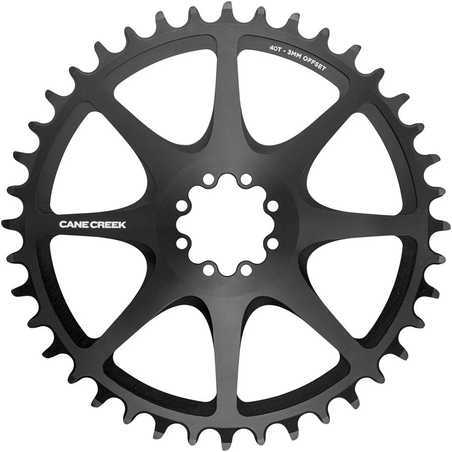 Cane Creek Direct Mount Chainring - 40t 8-Bolt Direct Mount 3mm Offset Black-Goodwynn'sGoodwynn's