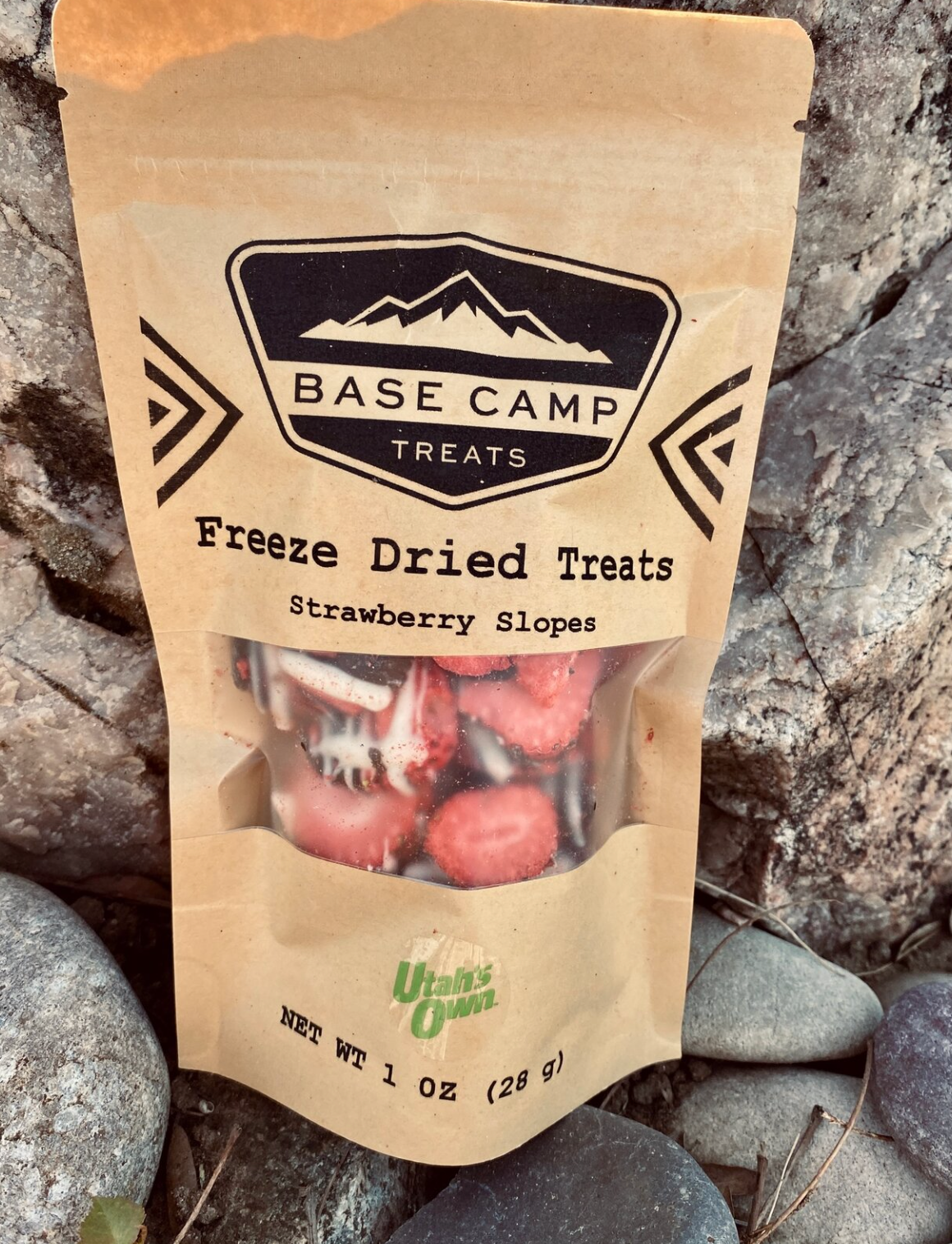 Base Camp Treats - Freeze Dried Strawberry Bark