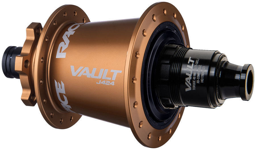 RaceFace Vault J-Bend 424 Rear Hub - 12 x 148mm 6-Bolt XD Kashmoney Gold 32H-Goodwynn'sGoodwynn's
