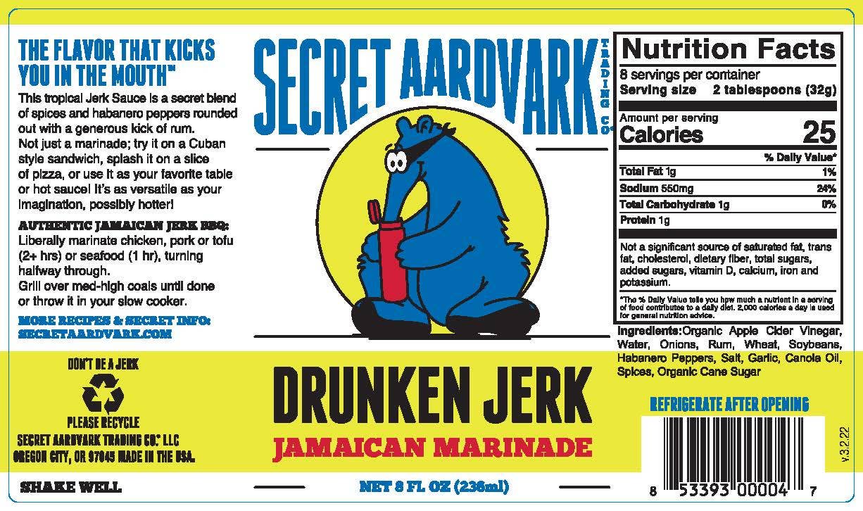 Secret Aardvark Trading Co. - Drunken Jerk Jamaican Marinade