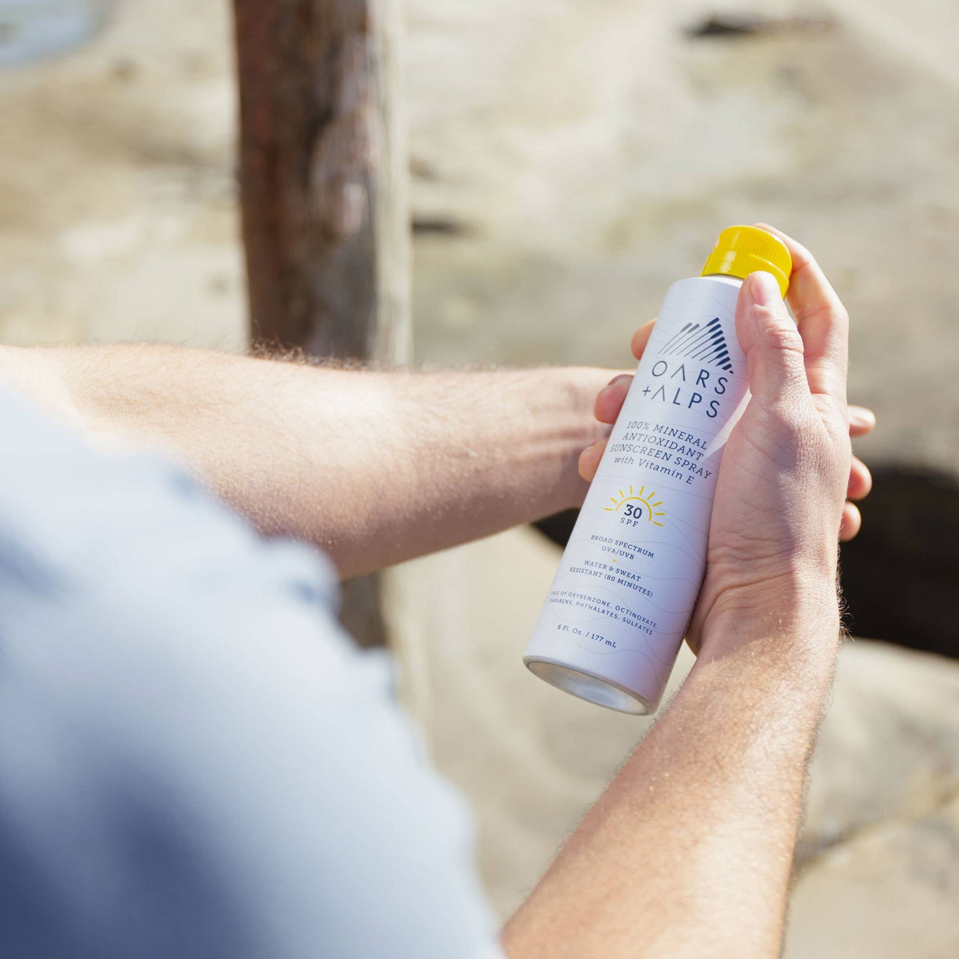 Oars + Alps - 100% Mineral Sunscreen Men's SPF 30 Spray, Shea Butter-Goodwynn'sGoodwynn's
