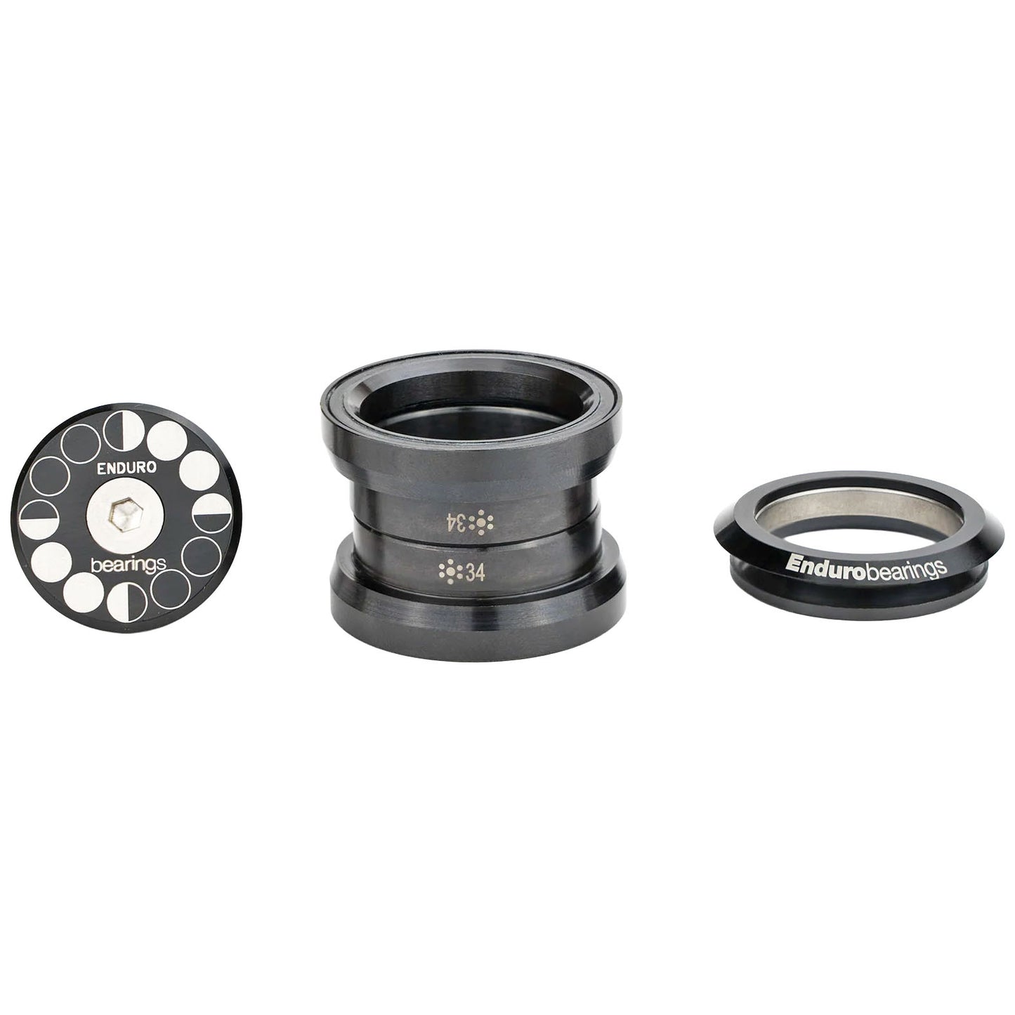 Enduro 1-1/8 BO Angular Contact External Bearing Kit 34mm