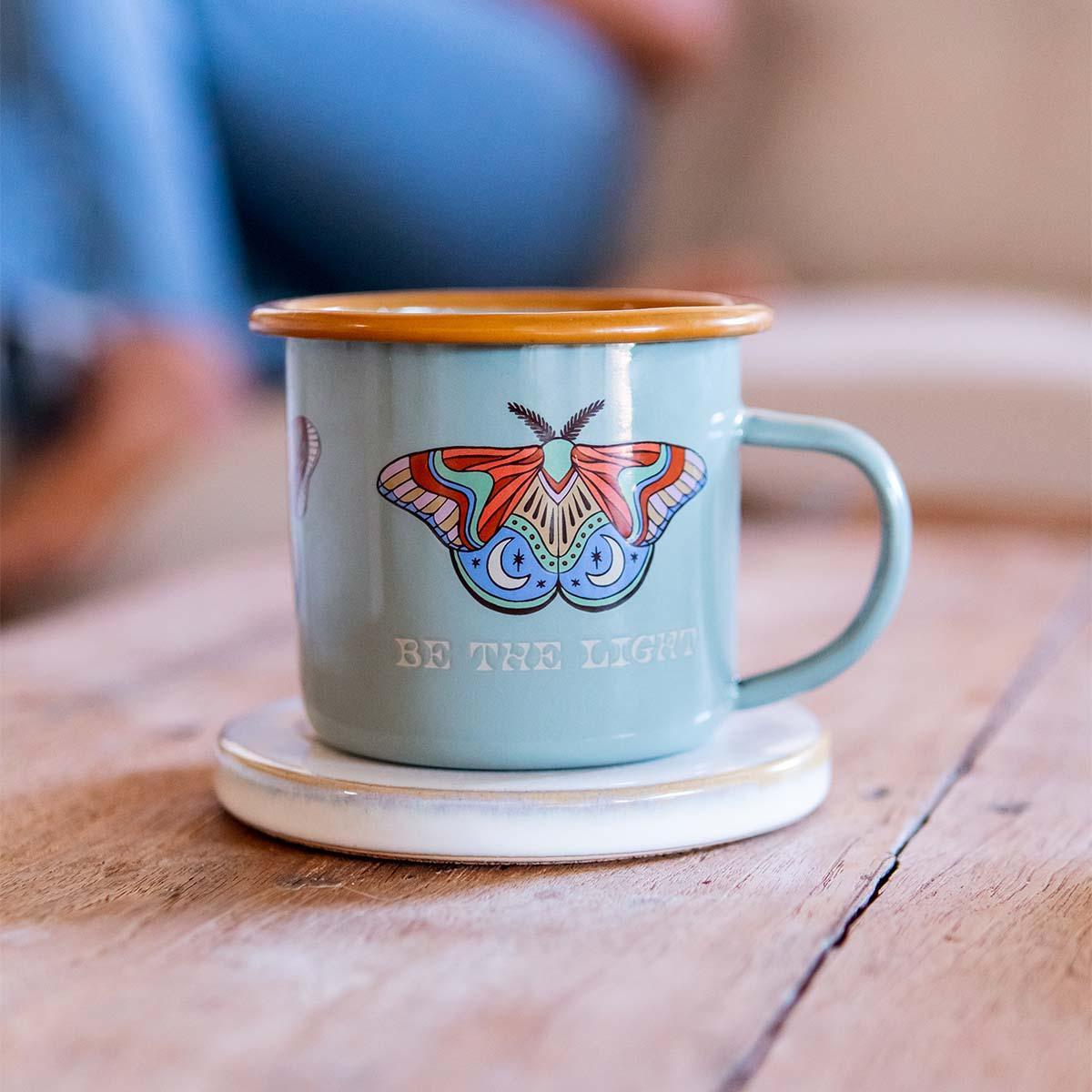 Be The Light Enamel Mug 12oz-Goodwynn'sGoodwynn's