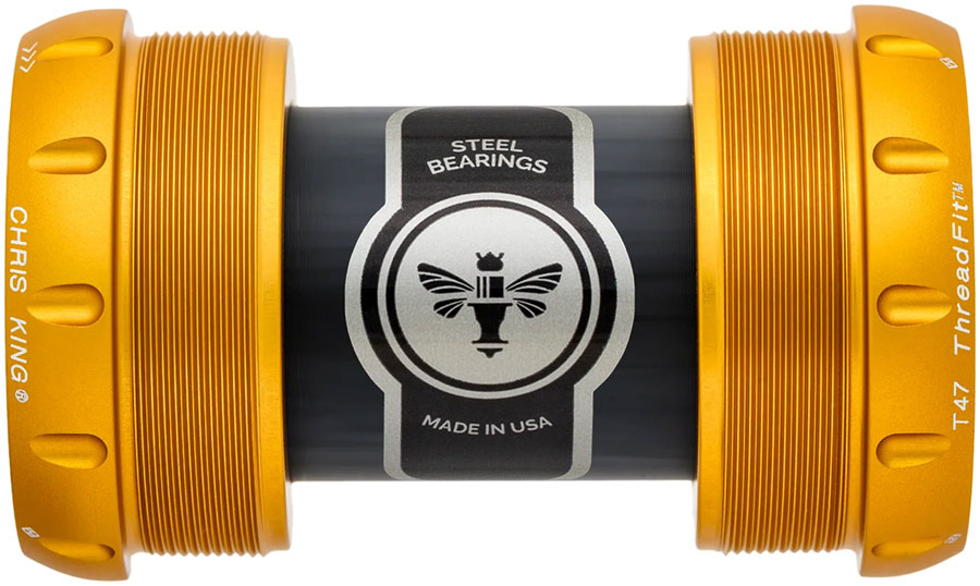 Chris King ThreadFit T47 30x Bottom Bracket - T47 50th Anniversary Matte Gold-Goodwynn'sGoodwynn's