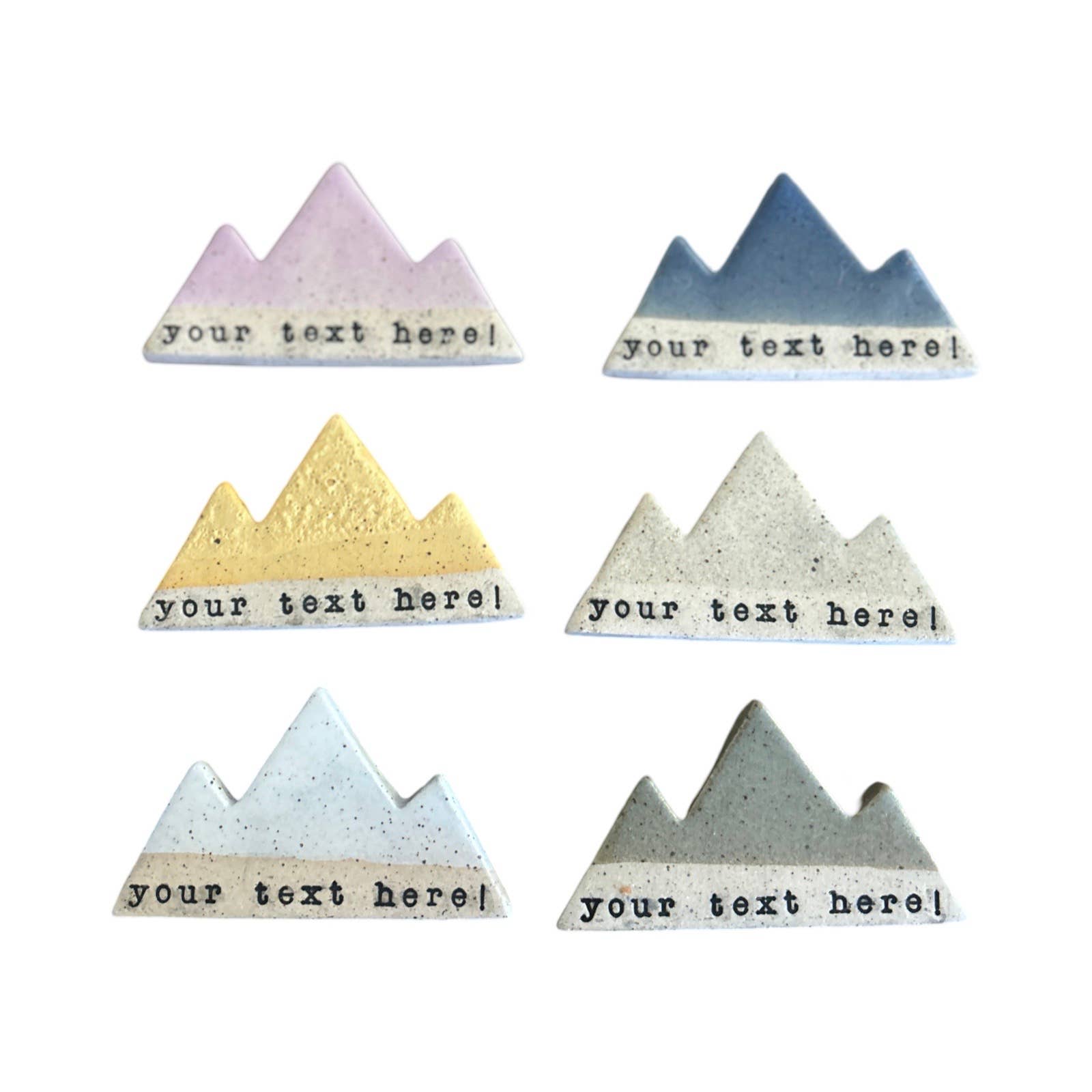 Mountain Bound Pottery - Customizable Mountain Magnet- MADE TO ORDER-Goodwynn'sGoodwynn's