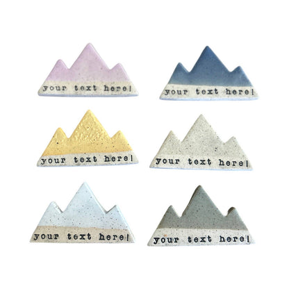 Mountain Bound Pottery - Customizable Mountain Magnet- MADE TO ORDER