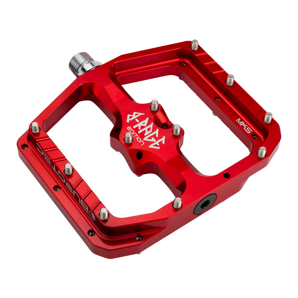 Burgtec Penthouse Flat MK5 B-Rage Edition Pedals - Race Red-Goodwynn'sGoodwynn's