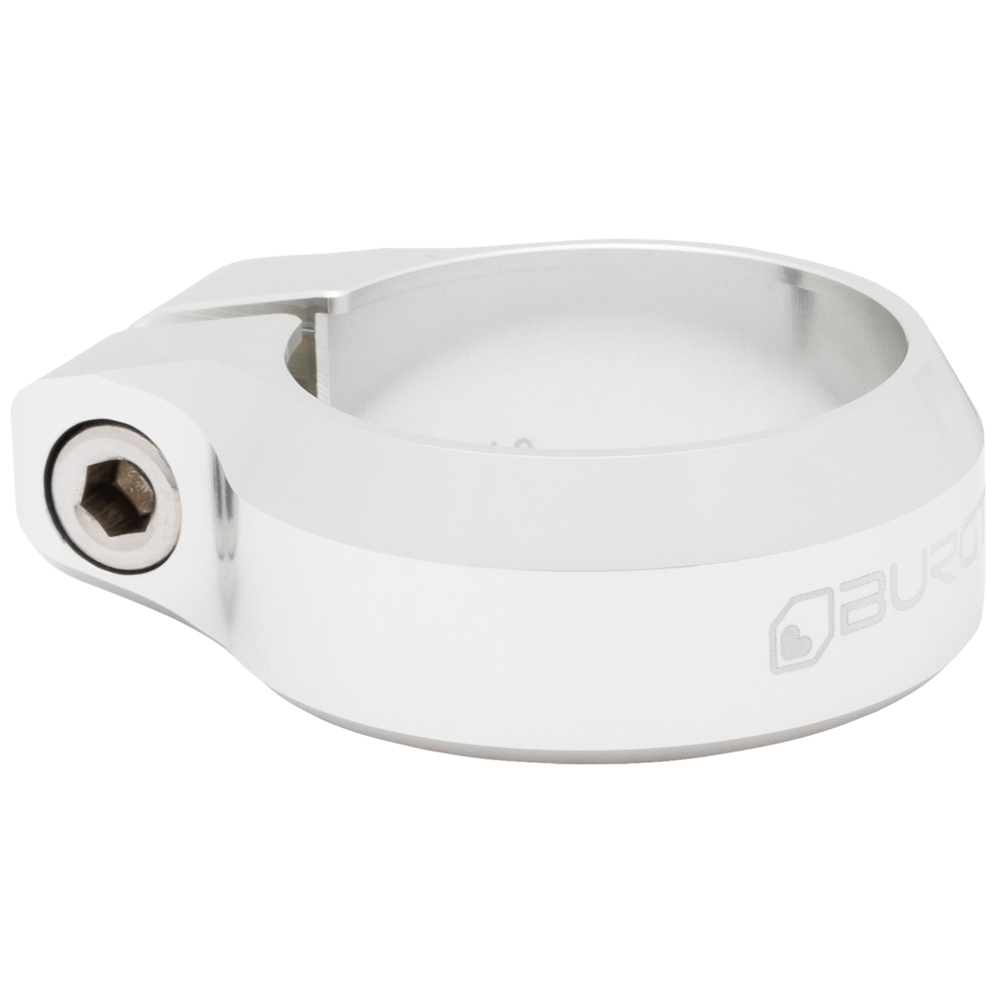 Burgtec Seat Clamp - 34.9mm Diameter - Rhodium Silver-Goodwynn'sGoodwynn's