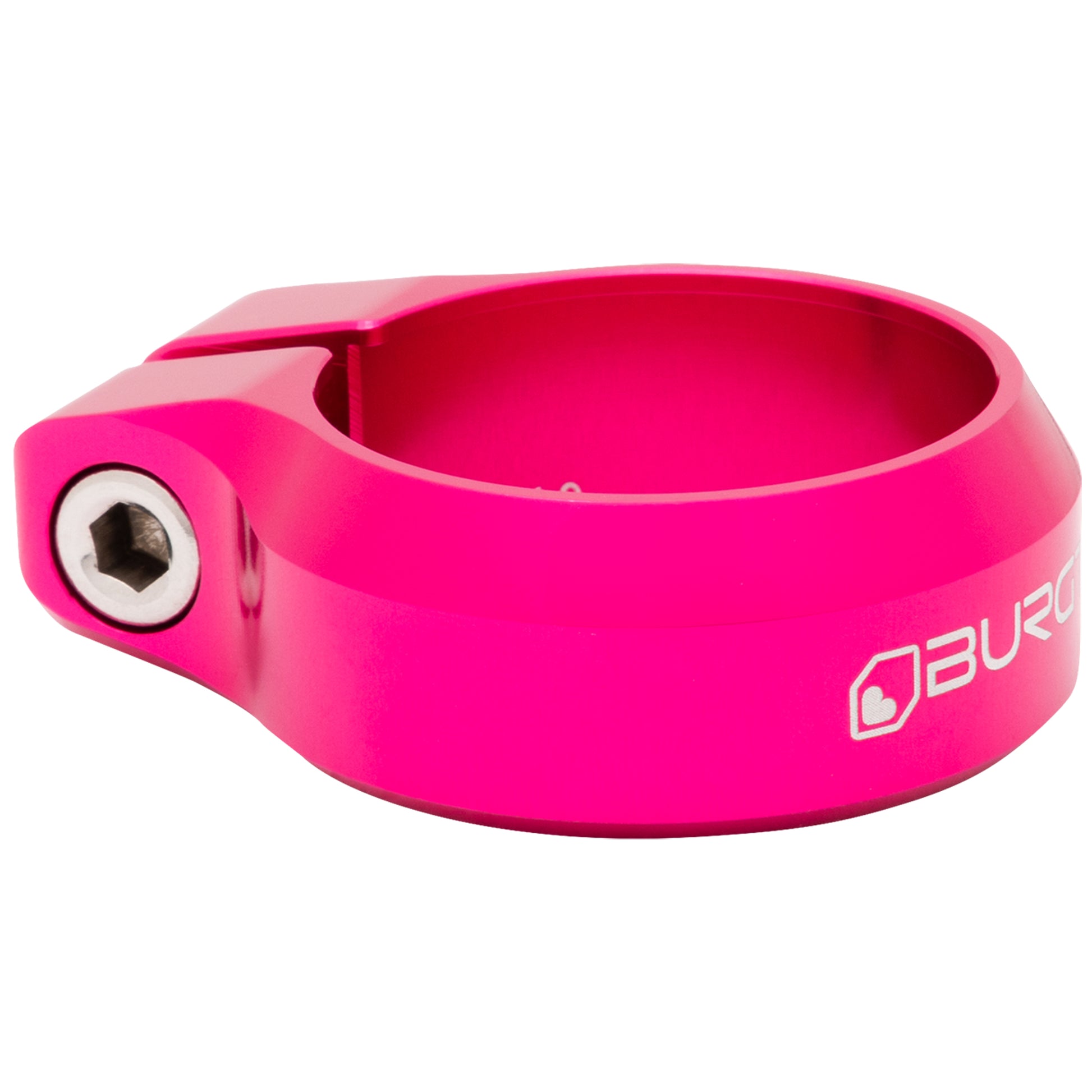 Burgtec Seat Clamp - 34.9mm Diameter - Toxic Barbie Pink-Goodwynn'sGoodwynn's