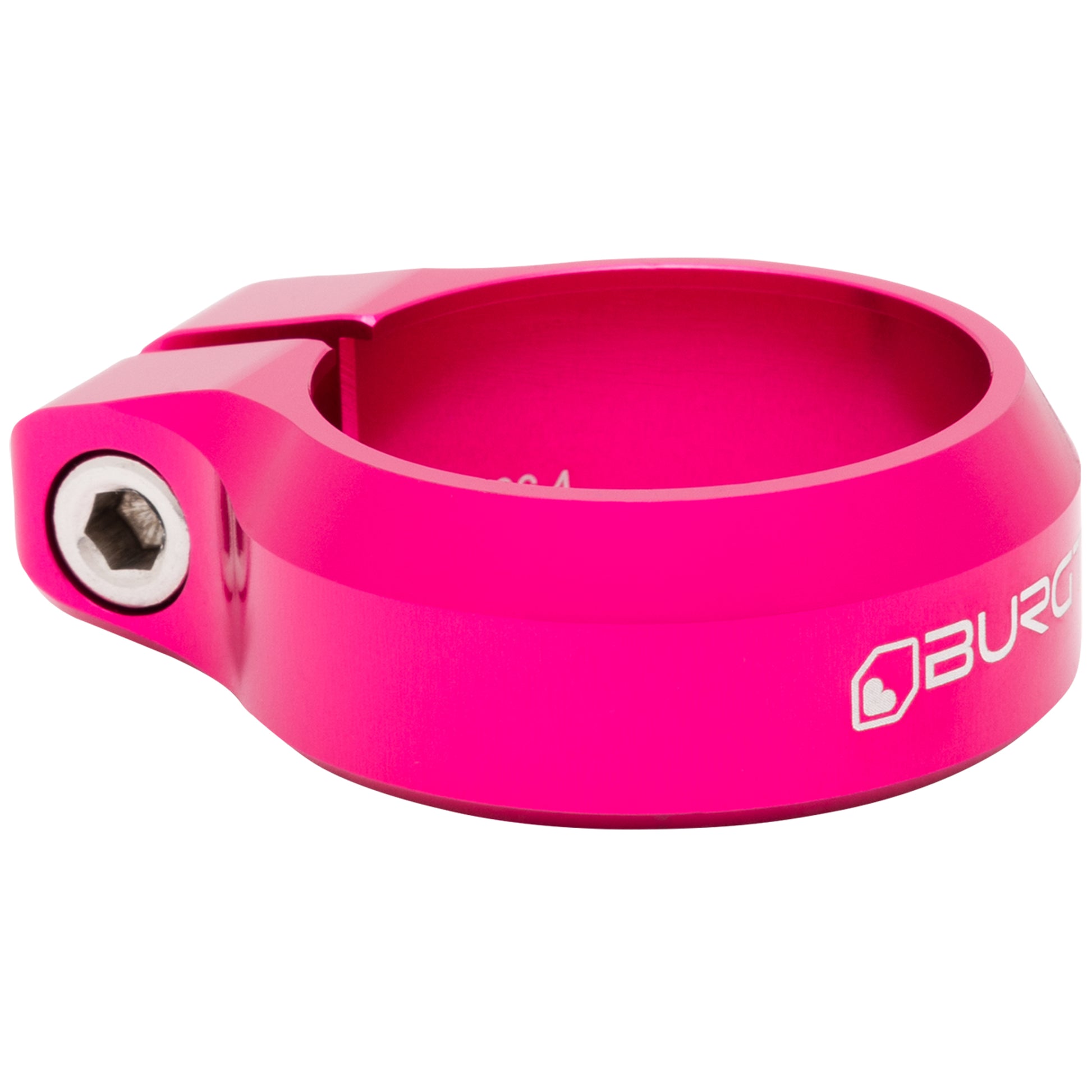 Burgtec Seat Clamp - 36.4mm Diameter - Toxic Barbie Pink-Goodwynn'sGoodwynn's