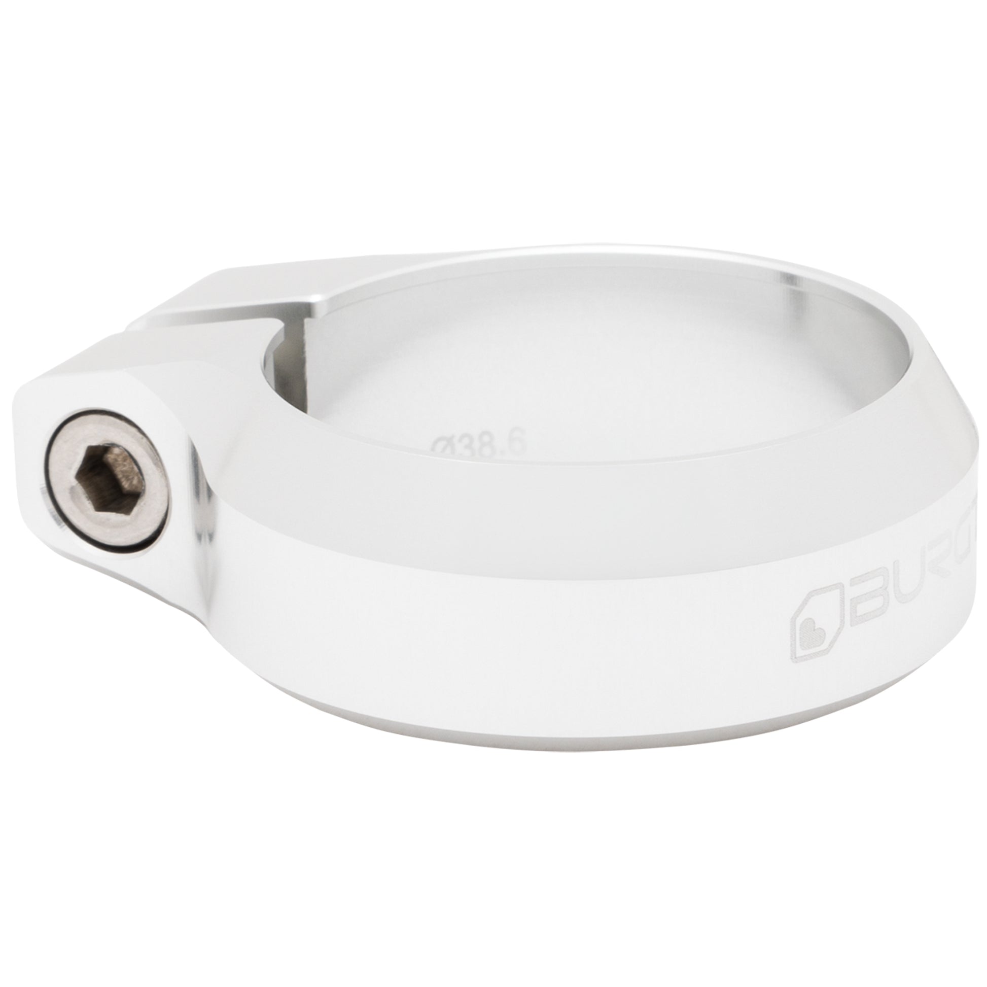 Burgtec Seat Clamp - 38.6mm Diameter - Rhodium Silver-Goodwynn'sGoodwynn's