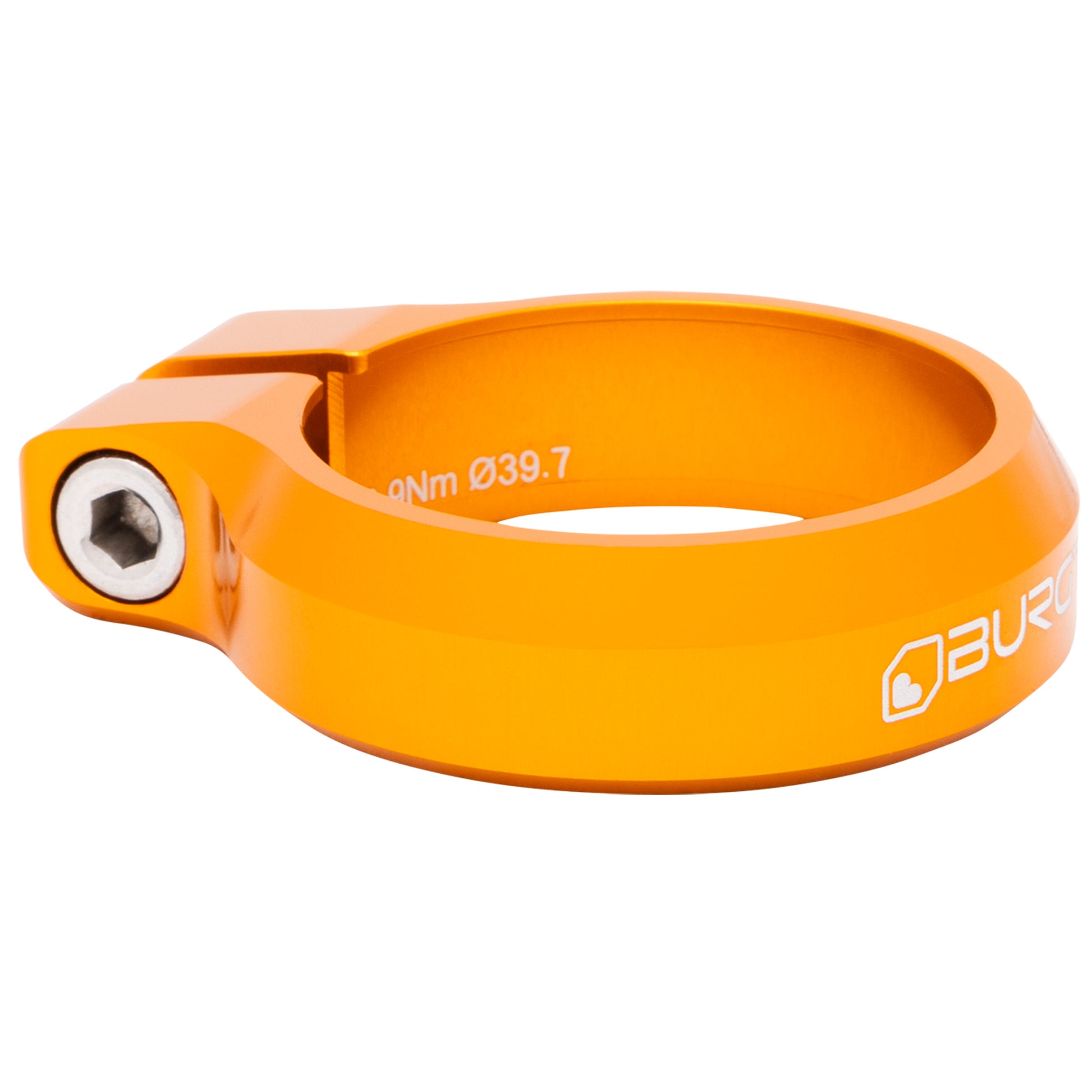 Burgtec Seat Clamp - 39.7mm Diameter - Iron Bro Orange-Goodwynn'sGoodwynn's