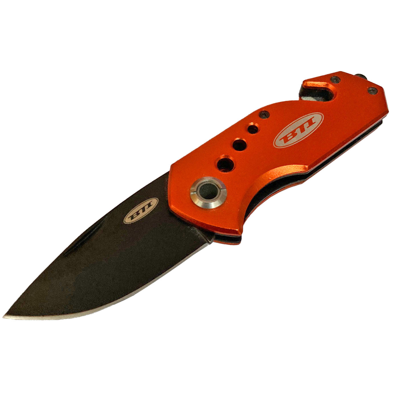 BTI Tactical Locking Pocket Knife w/Clip Aluminum Orange-Goodwynn'sGoodwynn's