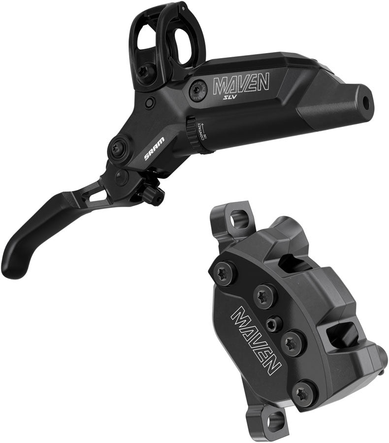 SRAM Maven Silver Disc Brake Lever - Front Post Mount 950mm Hose 4-Piston Aluminum Lever SS Hardware BLK B1-Goodwynn'sGoodwynn's