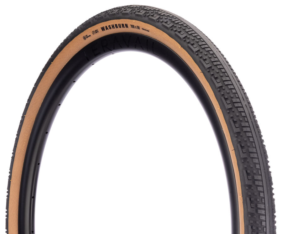 Teravail Washburn Tire - 700 x 50 Tubeless Folding Tan Light Supple Fast Compound-Goodwynn'sGoodwynn's