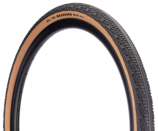Teravail Washburn Tire - 700 x 50 Tubeless Folding Tan Light Supple Fast Compound-Goodwynn's