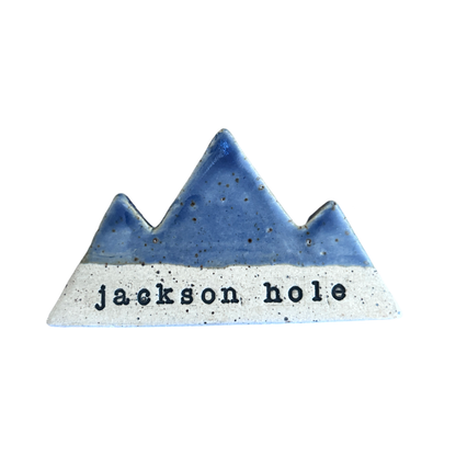 Mountain Bound Pottery - Customizable Mountain Magnet- MADE TO ORDER