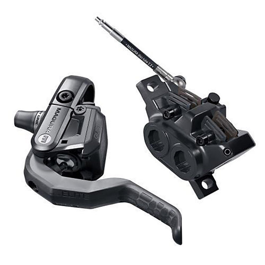 Magura Gustav Elite MTB Hydraulic Disc Brake Front or Rear Post mount Disc: Not included 328g Black-Goodwynn's