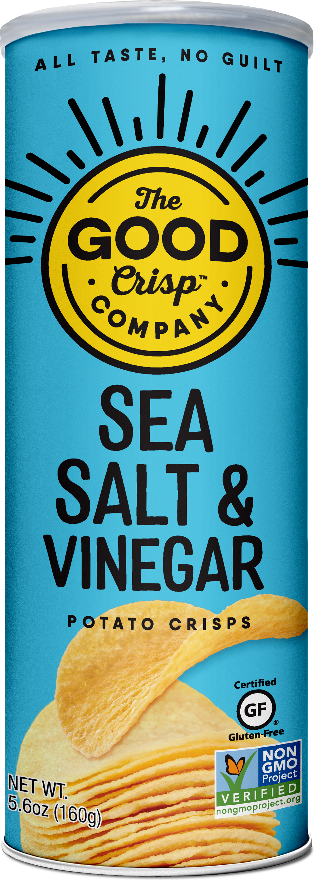 The Good Crisp Company - Sea Salt & Vinegar Chips - 5.6oz Cans (Case of 8)-Goodwynn'sGoodwynn's